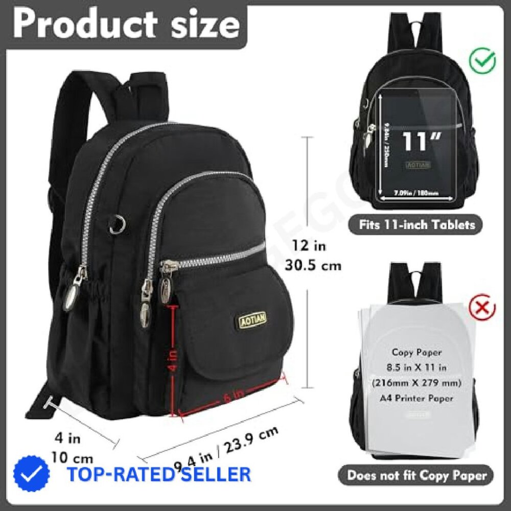 Mini Nylon Daypack Backpack Lightweight Casual Ch… - image 4